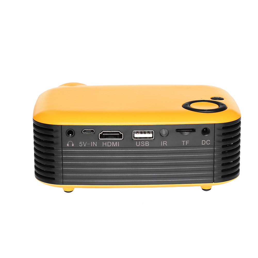 Mini Portable Projector 800 Lumens Eye-Care 1080p Home Cinema Video Projector