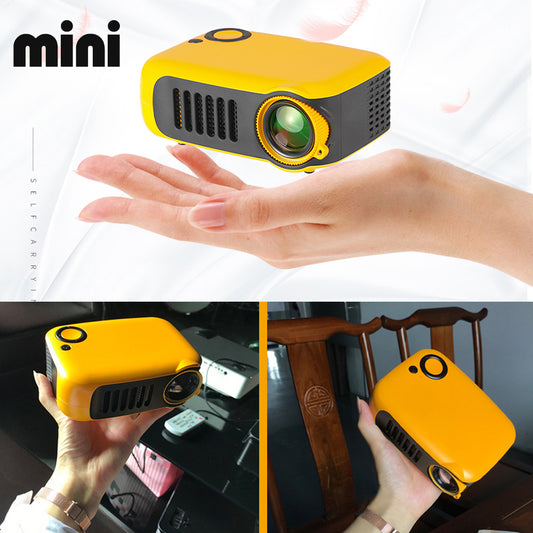 Mini Portable Projector 800 Lumens Eye-Care 1080p Home Cinema Video Projector