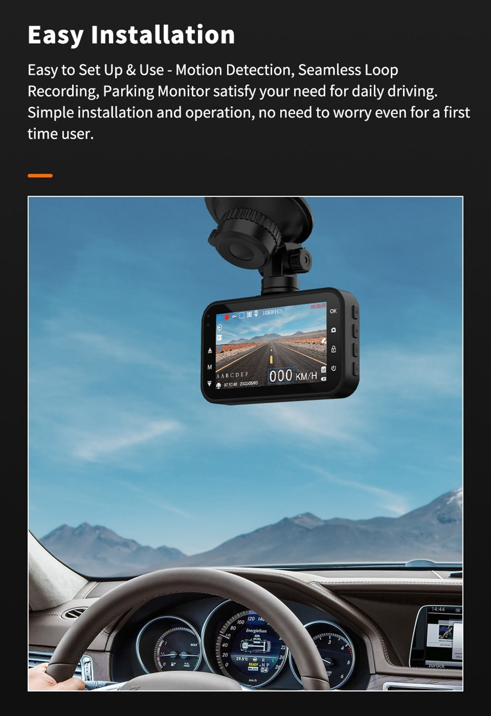 Dashcam Vorne Und Hinten Auto Kamera Dual Dashcam 1080P FHD