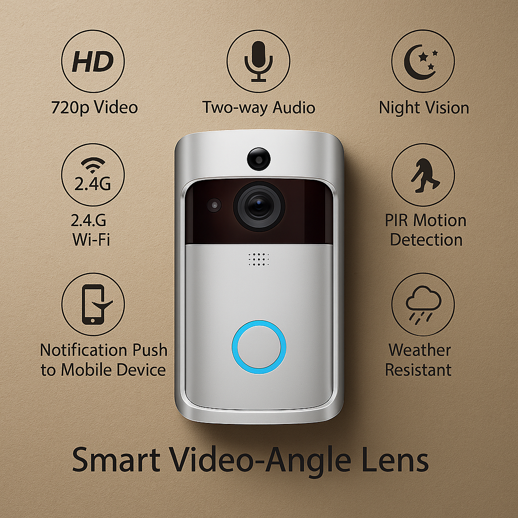 DoorEye 720 – Full HD 1080p, Motion Detection, Weatherproof